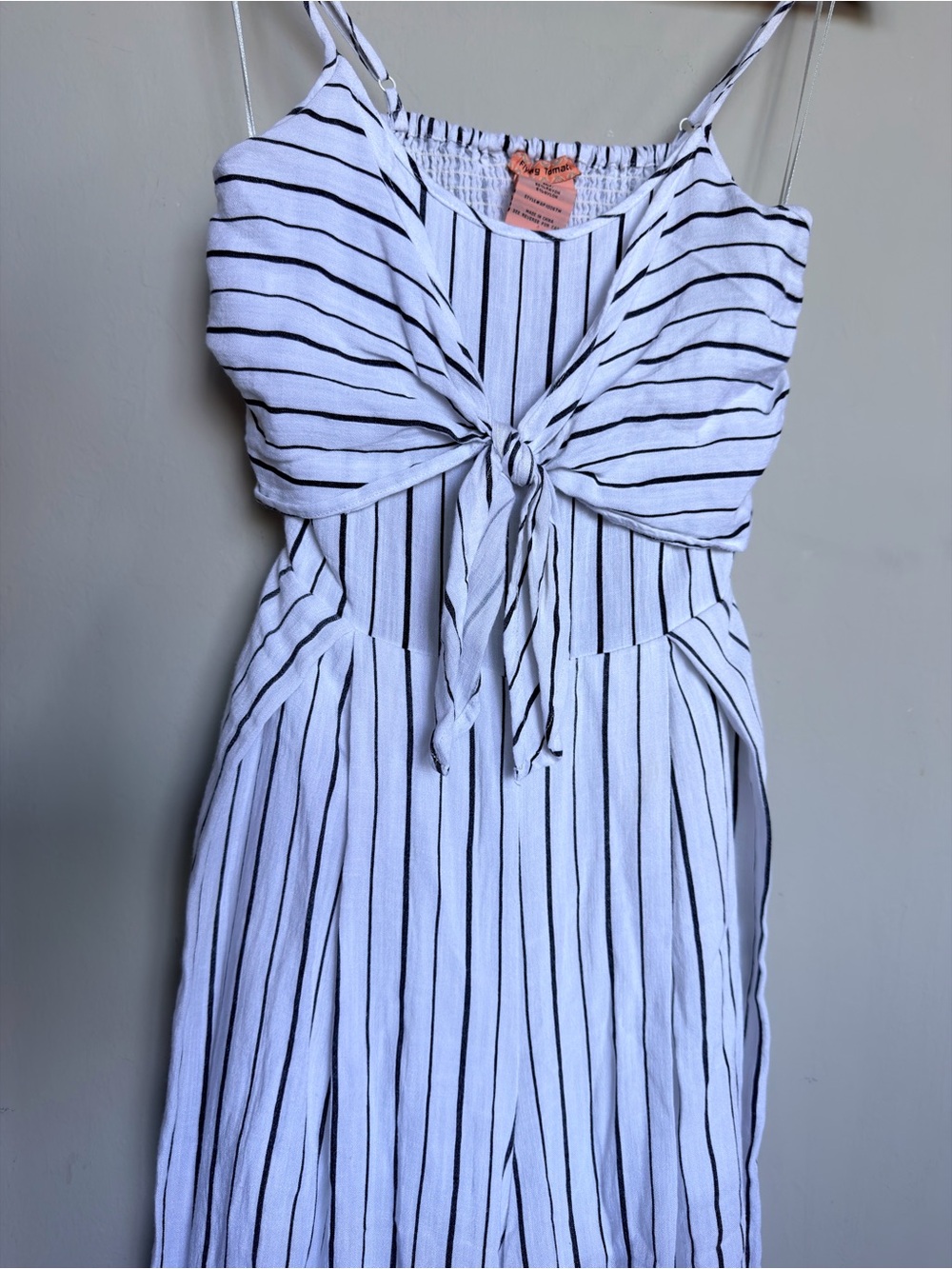 Flying Tomato Striped Wide Leg Jumpsuit | size M